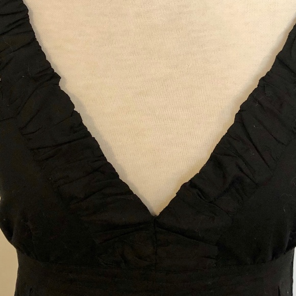 Black Bow-Back Double Zero/Anthropologie Dress - Picture 3 of 15